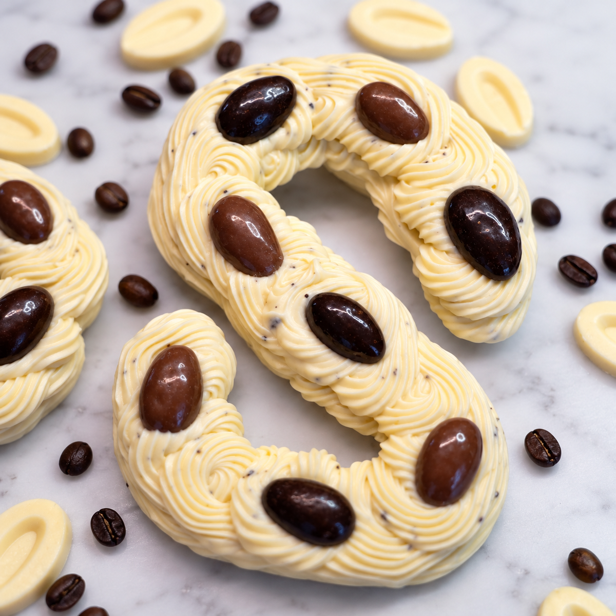 Chocoladeletter wit